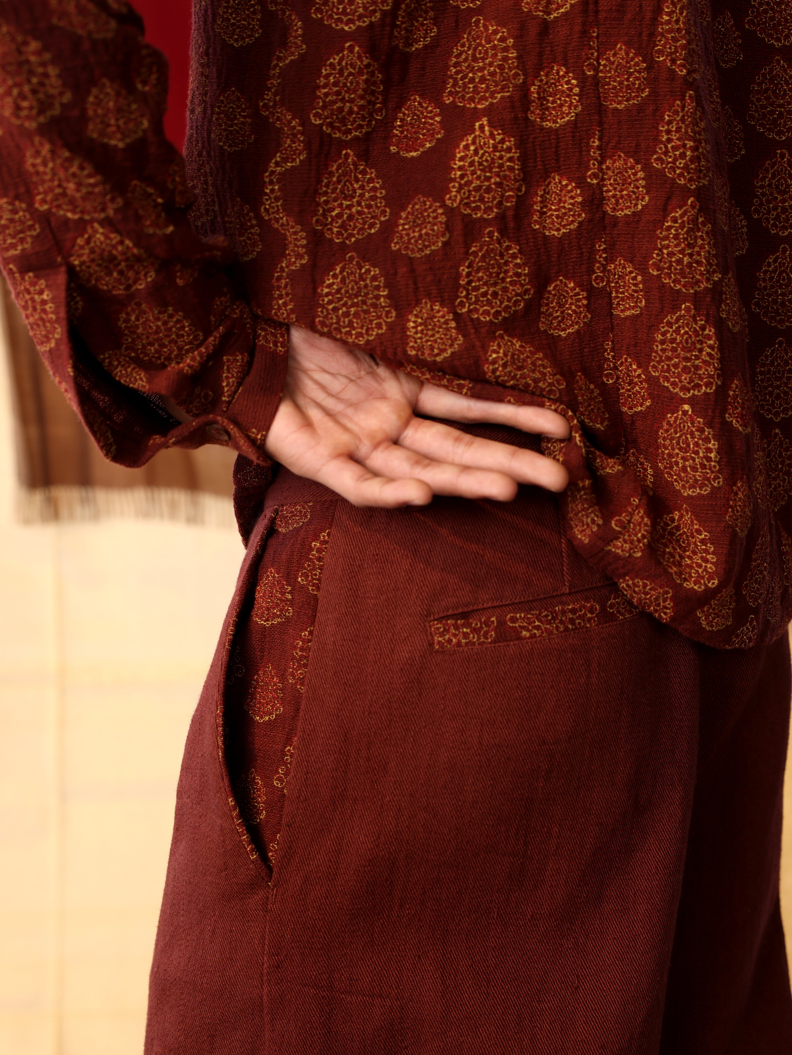 Block Print Pants