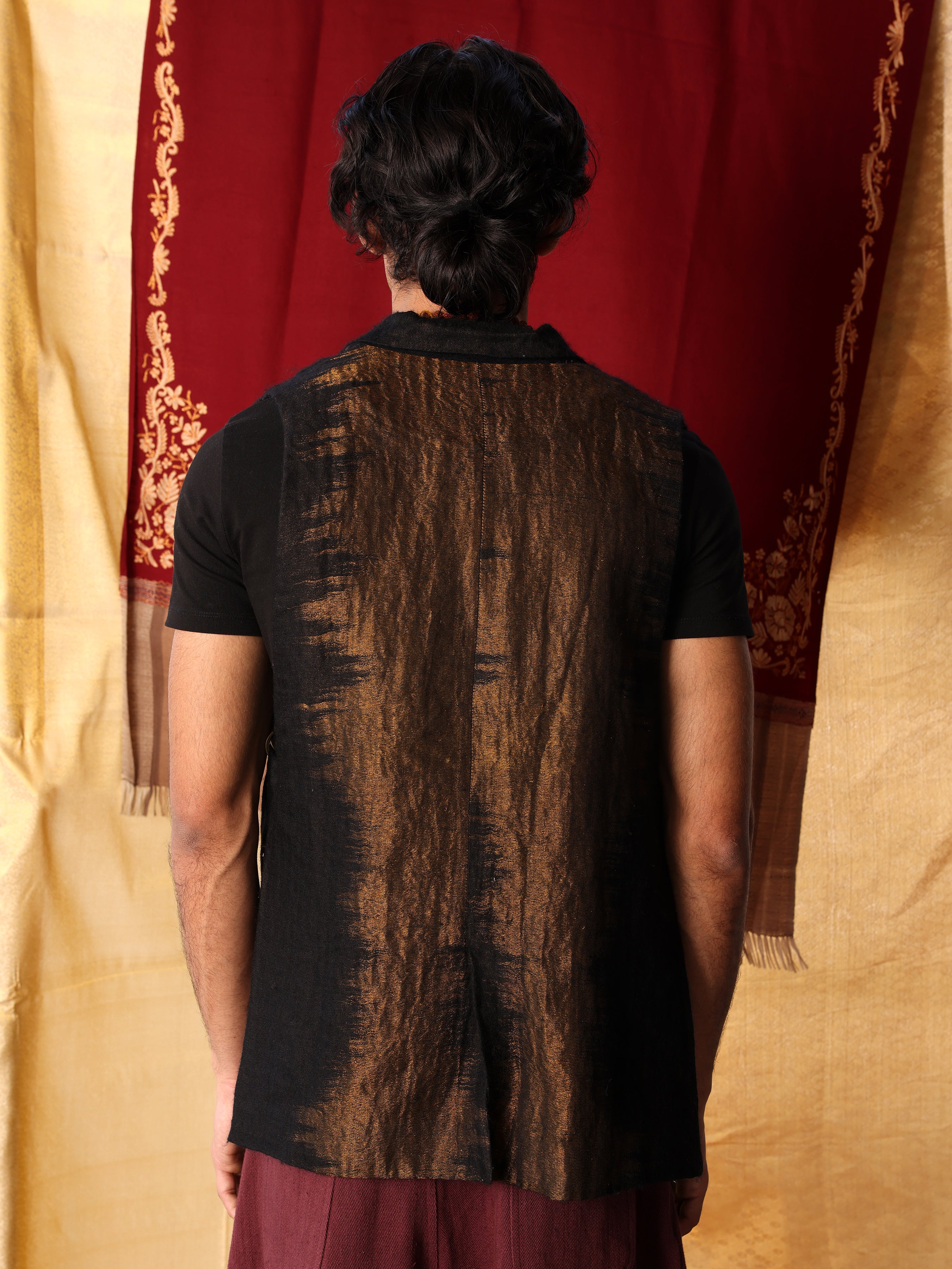 Ikkat Zari Vest