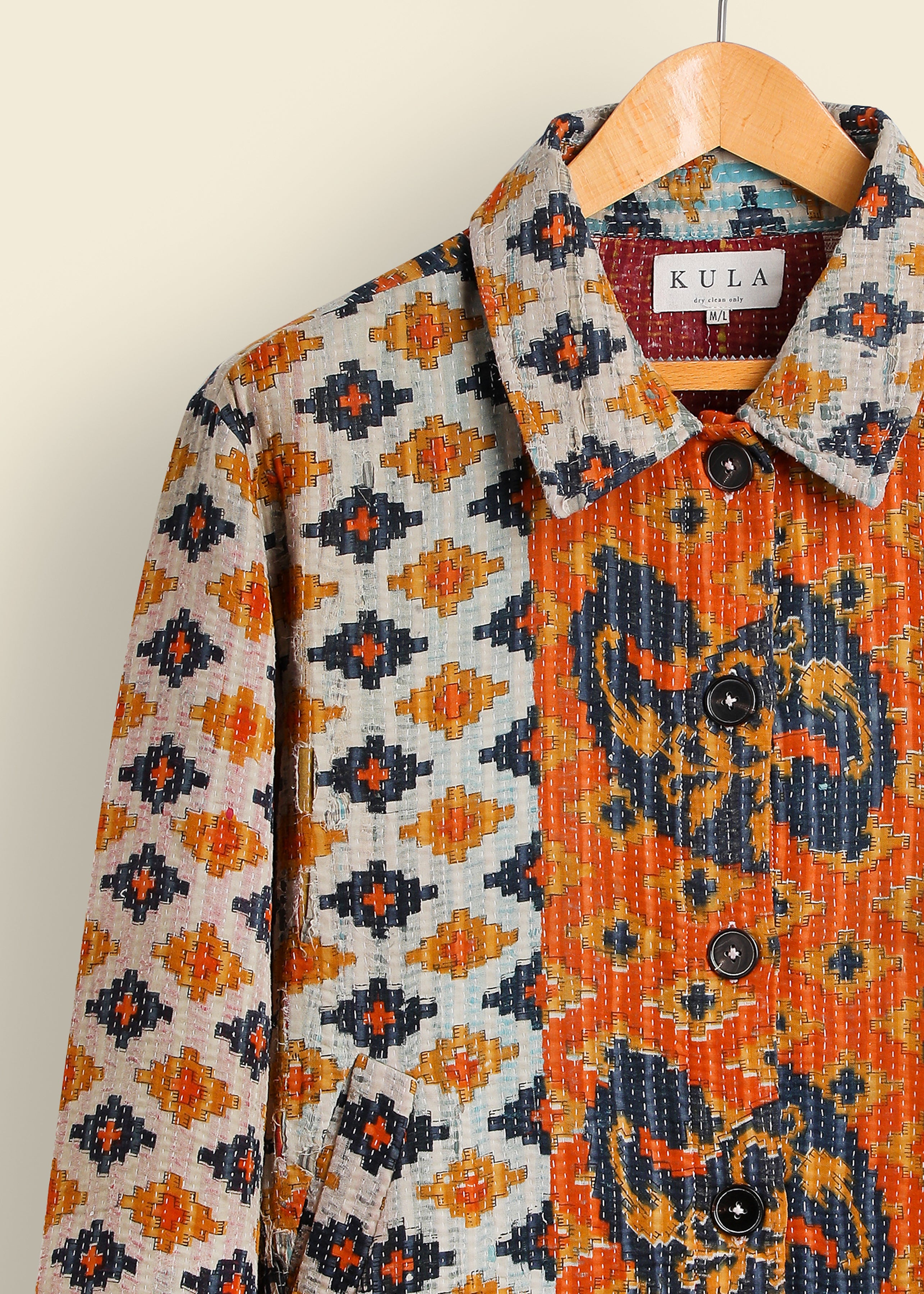 Paisely Kantha Shacket