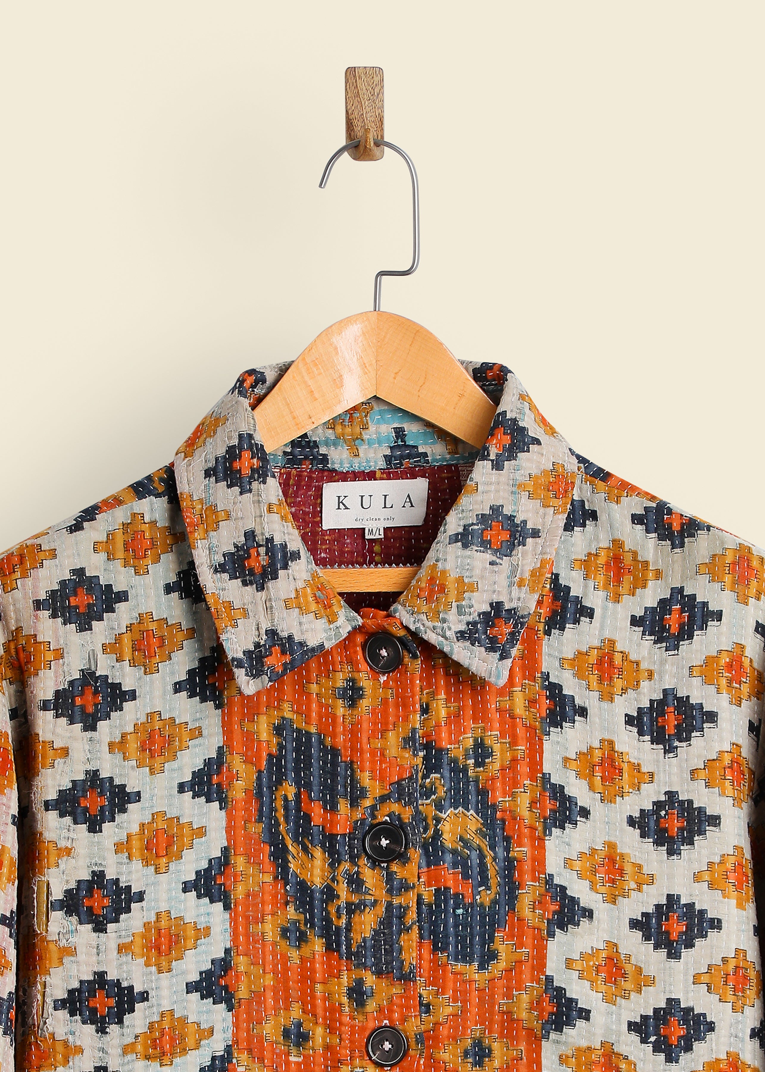 Paisely Kantha Shacket