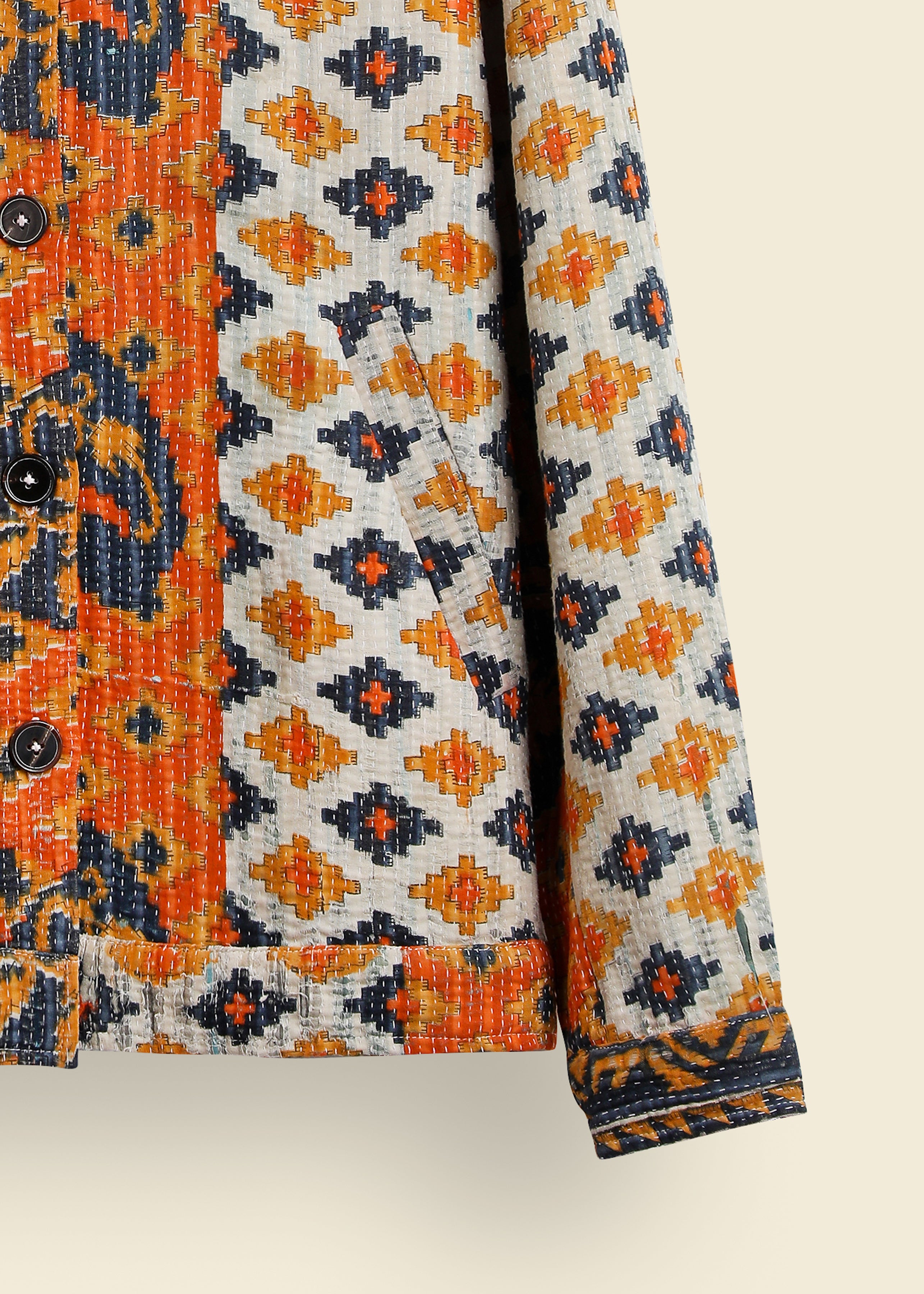 Paisely Kantha Shacket
