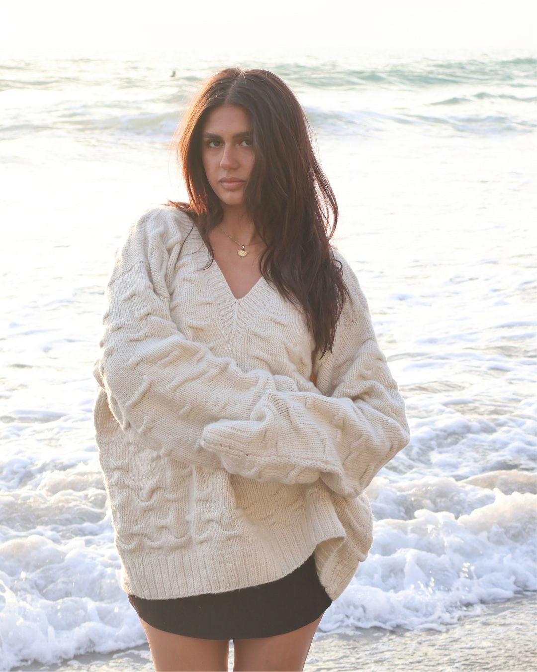 Undyed bubble breeze sweater