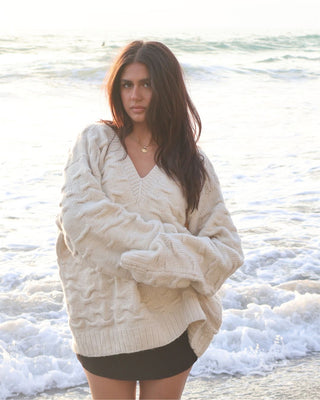 Undyed bubble breeze sweater