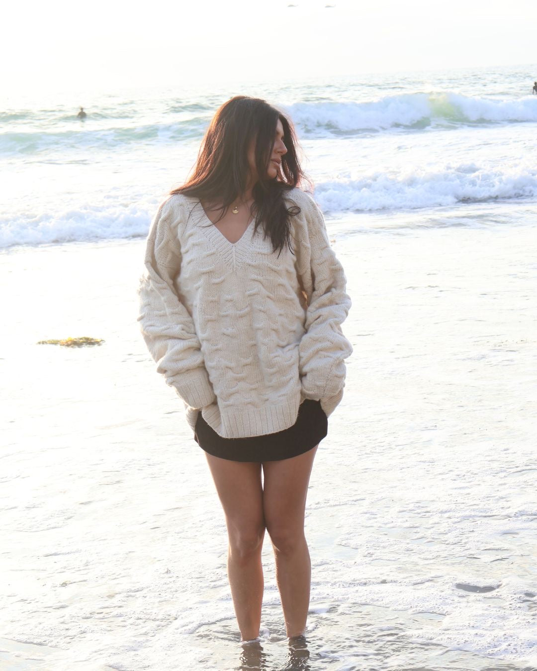 Undyed bubble breeze sweater
