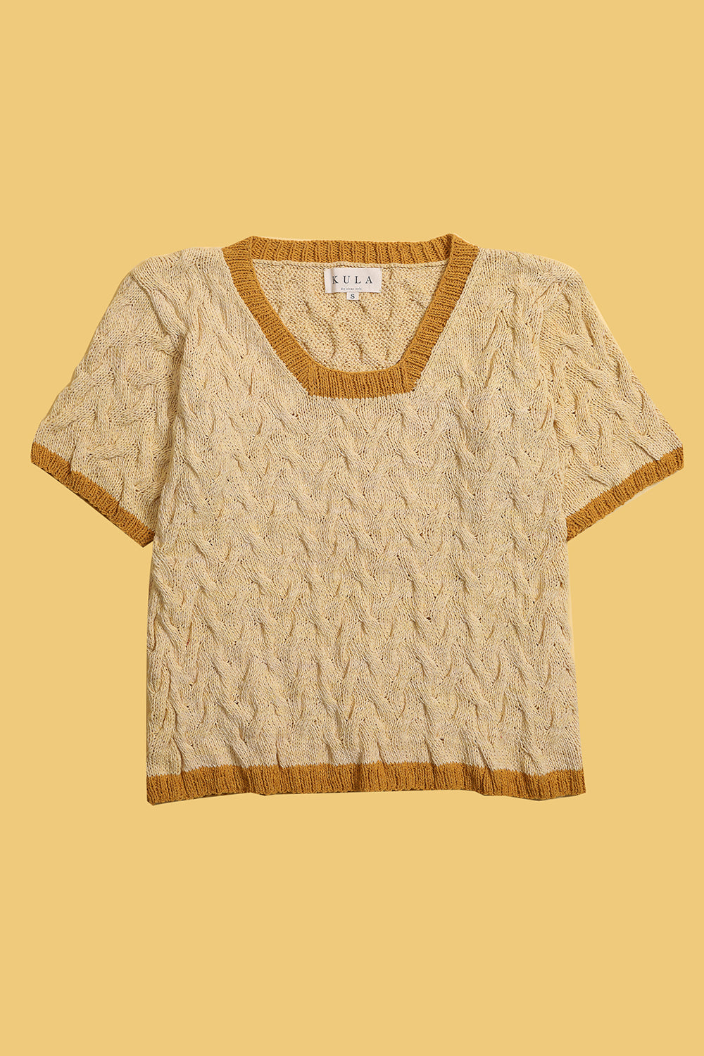 Organic Cotton V-Neck Ribbed Vest
