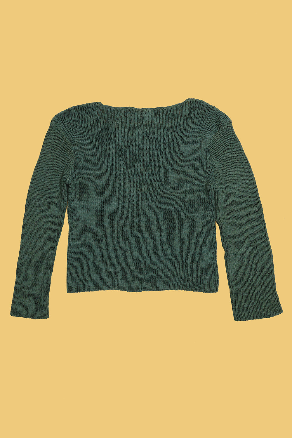 Relaxed Ribbed Boat Neck Cardigan